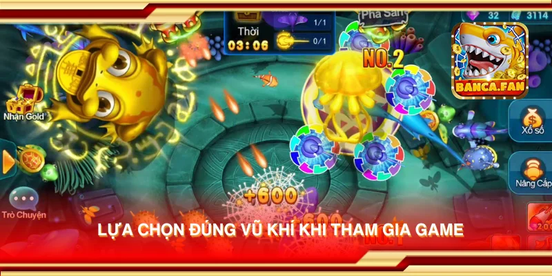 Lựa chọn đúng vũ khí khi tham gia game